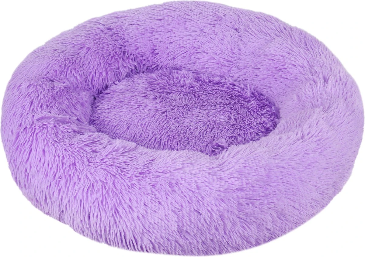 BEESSIES® Donut Hondenmand/kattenmand 50 Cm – Wasbare Hoes – Paars – Hond Kussen Mand 3 BEESSIES® Donut Hondenmand/kattenmand 50 Cm – Wasbare Hoes – Paars – Hond Kussen Mand