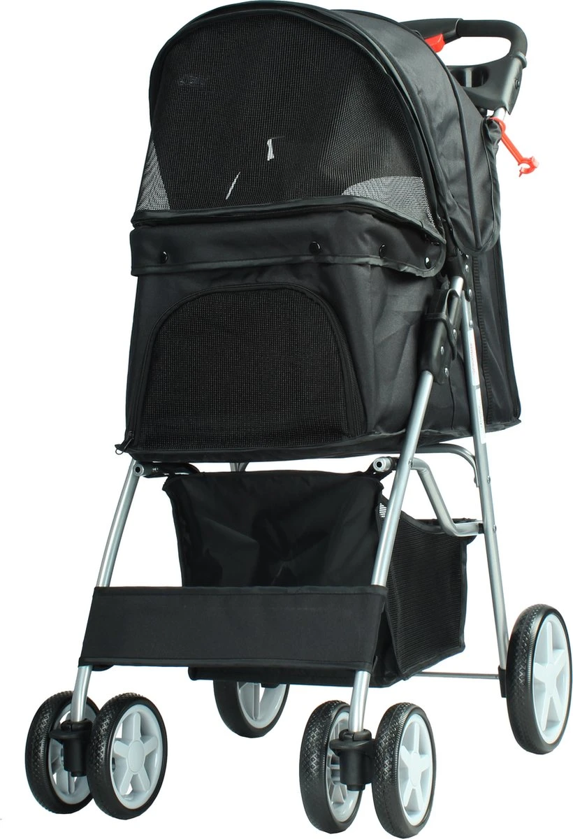 Cabino Inklapbare Hondenbuggy – Zwart 3 Cabino Inklapbare Hondenbuggy – Zwart