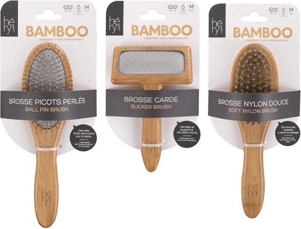 Complete Hery Vacht Verzorging Set Met 3 Bamboe Borstels En Gratis Vachthandschoen – Geschikt Voor Kat En Hond. Milieuvriendelijk. 3 Complete Hery Vacht Verzorging Set Met 3 Bamboe Borstels En Gratis Vachthandschoen – Geschikt Voor Kat En Hond. Milieuvriendelijk.