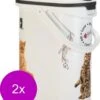 Curver Voercontainer Kat – Kattenvoerbewaarbak – 2 X 10 L 1 Curver Voercontainer Kat – Kattenvoerbewaarbak – 2 X 10 L -Beeztees Verkoopwinkel Curver Voercontainer Kat Kattenvoerbewaarbak 2 x 10 l