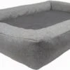 DoggyBed – Orthopedische Hondenmand – Soft Style – 120x80x20cm – Grijs