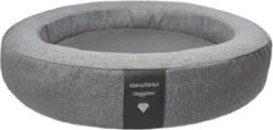 DoggyBed – Orthopedische Hondenmand – Soft Style – Rond Ø 100 – Grijs