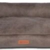 Dog’s Lifestyle Orthopedische Hondenmand Lederlook Deluxe Taupe XL 120cm – Ook In M & L – Antraciet & Bruin
