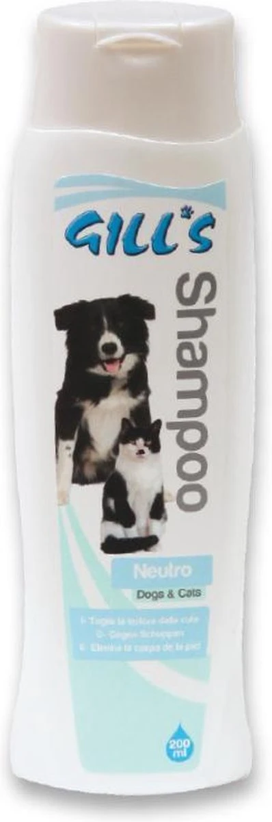 Gill’s Neutral Anti Hoofdroos Shampoo Voor Honden En Katten 200 Ml 3 Gill’s Neutral Anti Hoofdroos Shampoo Voor Honden En Katten 200 Ml