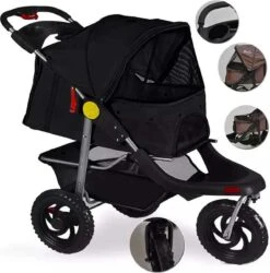 Hondenbuggy All Terrain Big Wheels Zwart – Dogs&Co