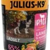 Julius K9 – Natvoer Hond – Paté – Lam & Pompoen – 4 X 800g -Beeztees Verkoopwinkel Julius K9 Natvoer Hond Pate Lam amp pompoen 4 x 800g 1