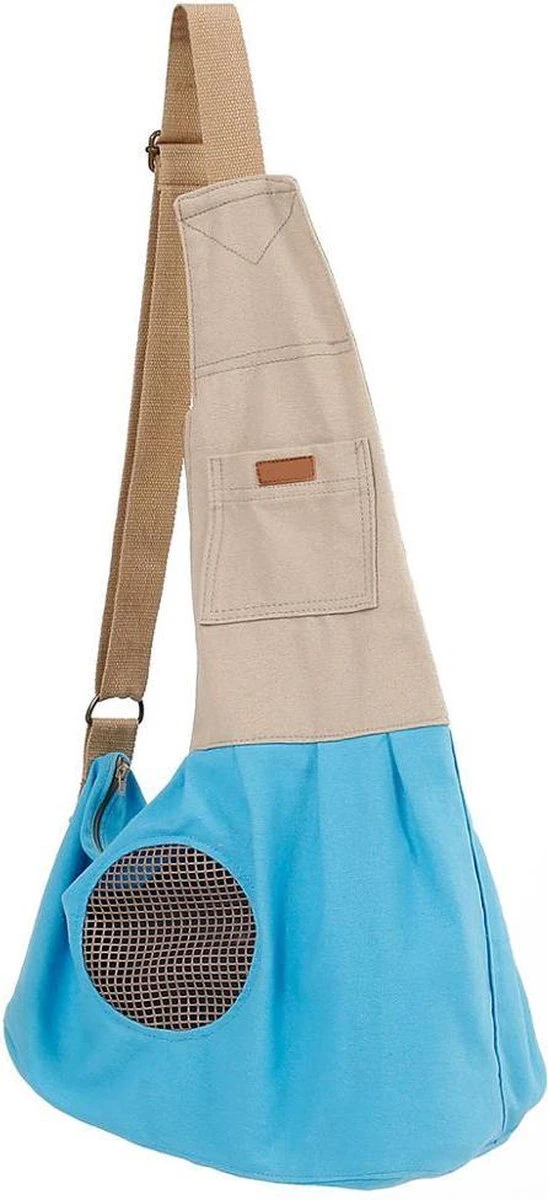 Klassieke Schoudertas Om Je Hondje Of Katje Mee Te Dragen – Kattentas – Hondentas – BLUE 3 Klassieke Schoudertas Om Je Hondje Of Katje Mee Te Dragen – Kattentas – Hondentas – BLUE