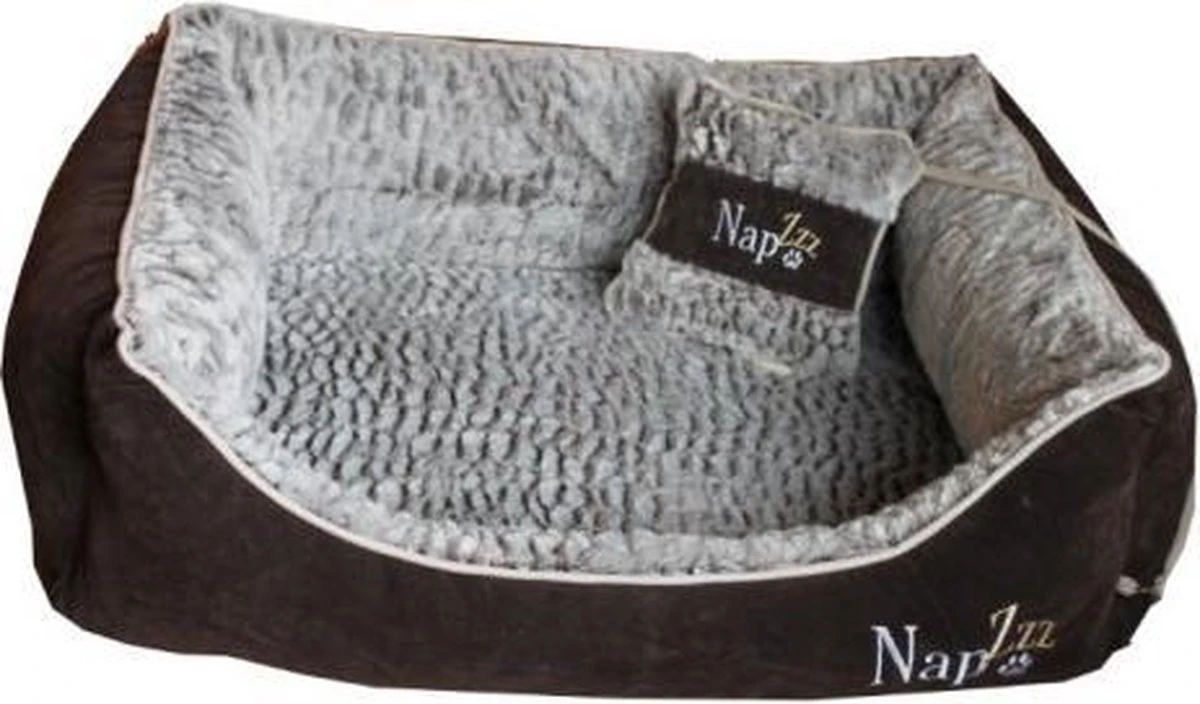Nap’z Divan Hondenmand Met Kussen Bruin 100x80x25 Cm 3 Nap’z Divan Hondenmand Met Kussen Bruin 100x80x25 Cm