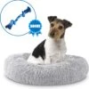 Pawzle Hondenmand – Donut Hondenkussen – Kattenmand – Bed Voor Honden & Katten – Wasbaar – 60cm – Grijs -Beeztees Verkoopwinkel Pawzle Hondenmand Donut Hondenkussen Kattenmand Bed voor Honden amp Katten Wasbaar 60cm Grijs