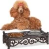 Relaxdays Dubbele Hondenvoerbak – Gietijzer – Antiek – Voerbak Kleine Honden – Rvs – Set -Beeztees Verkoopwinkel Relaxdays dubbele hondenvoerbak gietijzer antiek voerbak kleine honden rvs set