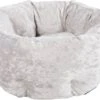 Scruffs Velvet Donut Bed – Stijlvolle Katten- En Hondenmand Van Fluweel – In 4 Kleuren – Zilver -Beeztees Verkoopwinkel Scruffs Velvet Donut Bed Stijlvolle katten en hondenmand van fluweel in 4 kleuren Zilver