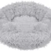 Springos Hondenmand | Superzacht En Luxe | Wasbaar | Donut | Fluffy | Hondenkussen | 90 Cm | Licht Grijs -Beeztees Verkoopwinkel Springos Hondenmand Superzacht en Luxe Wasbaar Donut Fluffy Hondenkussen 90 cm Licht Grijs