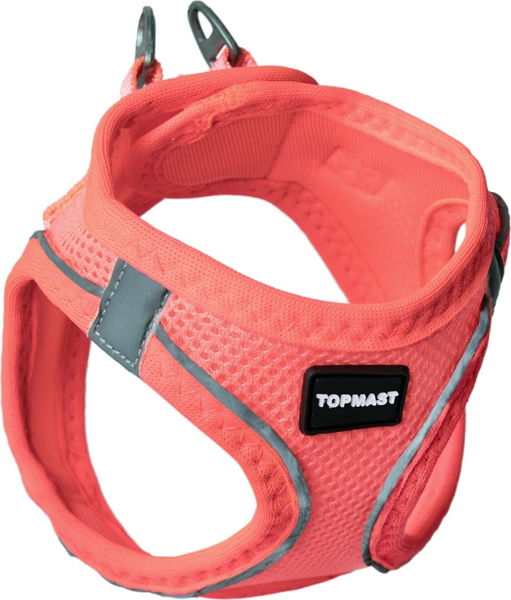 Topmast Airmesh Hondentuig – Click & Go – Roze – L – Reflecterend – Harnas Hond – Hondentuigje – Hondenharnas – Voor Puppy, Kleine, Medium En Grote Hond 3 Topmast Airmesh Hondentuig – Click & Go – Roze – L – Reflecterend – Harnas Hond – Hondentuigje – Hondenharnas – Voor Puppy, Kleine, Medium En Grote Hond