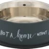 Trixie Voerbak Hond Rvs Gepoedercoat Grijs 2 Trixie Voerbak Hond Rvs Gepoedercoat Grijs -Beeztees Verkoopwinkel Trixie voerbak hond rvs gepoedercoat grijs