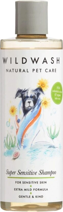 Wildwash Shampoo Sensitive Coats Pro – Hondenvachtverzorging –