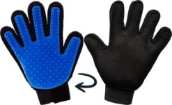 Scarlet Pet | Vachtverzorgingshandschoen “Gentle Touch” Gemakkelijk Verwijderen Van Los Haar Van Dieren Met Gelijktijdige Massage; Beter Dan Borstelen. 1 Paar